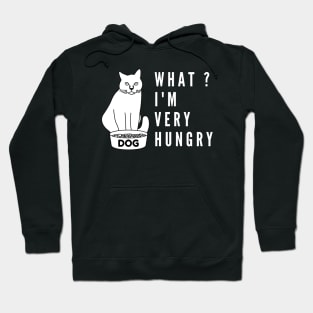 What i'm hungry funny cat and dog bowl Hoodie